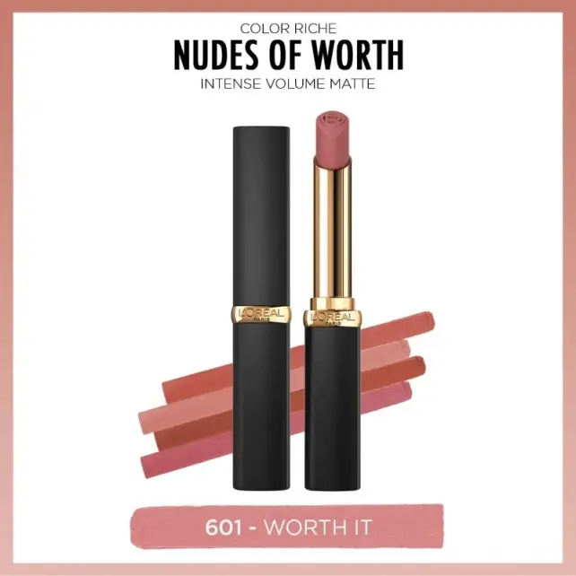 Loreal Paris Color Riche Intense Volumee Matte - Mat Ruj No: 601 Worth It - 2