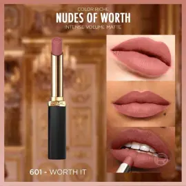 Loreal Paris Color Riche Intense Volumee Matte - Mat Ruj No: 601 Worth It - 3