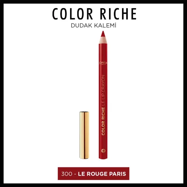 Loreal Paris Color Riche Le Lip Crayon - Dudak Kalemi No: 300 Le Rouge Paris - 2
