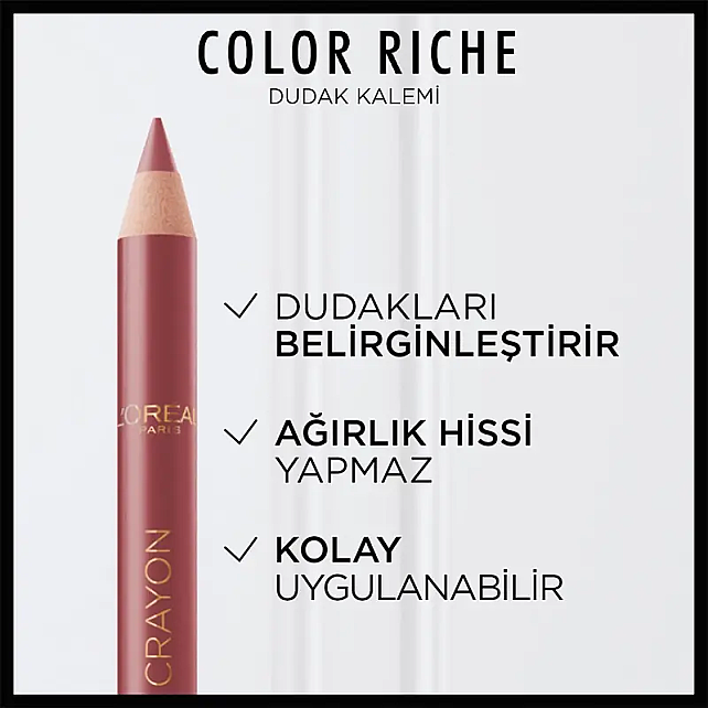 Loreal Paris Color Riche Le Lip Crayon - Dudak Kalemi No: 635 Worth It Medium - 3