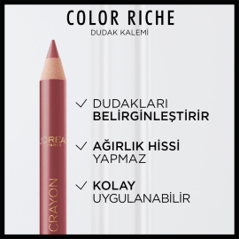 Loreal Paris Color Riche Le Lip Crayon - Dudak Kalemi No: 635 Worth It Medium - 3