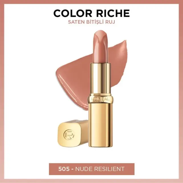 Loreal Paris Color Riche Nude - Saten Bitişli Ruj No: 505 Resilient - 2