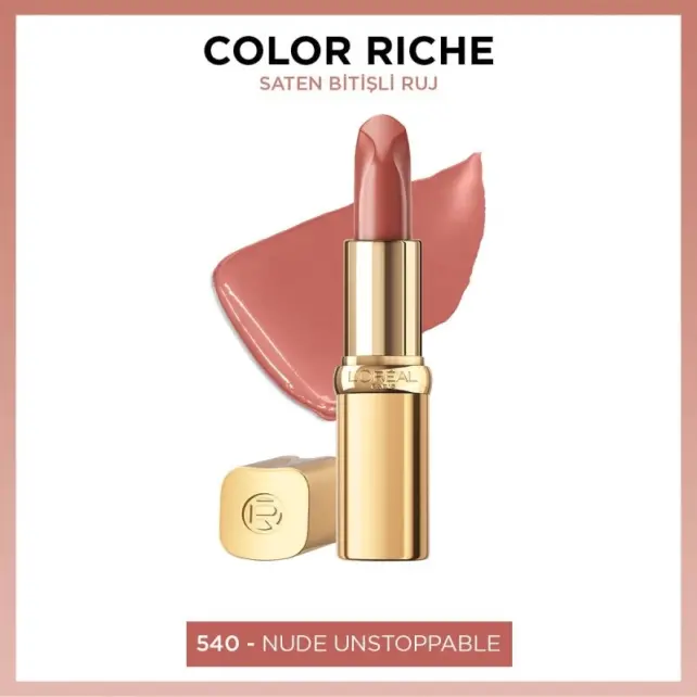 Loreal Paris Color Riche Nude - Saten Bitişli Ruj No: 540 Unstopp - 2