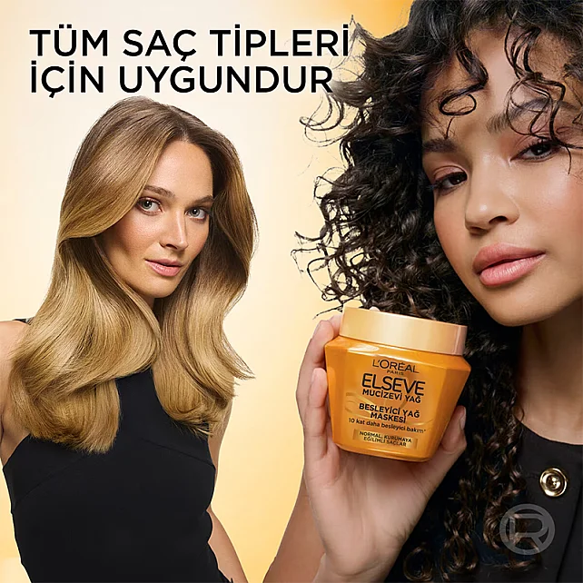 Loreal Paris Elseve Mucizevi Yağ - Besleyici Saç Bakım Maskesi 300ml - 6
