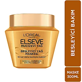 Loreal Paris Elseve Mucizevi Yağ - Besleyici Saç Bakım Maskesi 300ml - 8