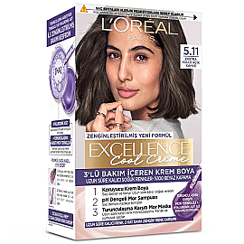 Loreal Paris Excellence Cool Creme - Krem Saç Boyası No: 5.11 Ekstra Küllü Açık Kahve - Loreal Paris