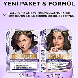 Loreal Paris Excellence Cool Creme - Krem Saç Boyası No: 5.11 Ekstra Küllü Açık Kahve - 4