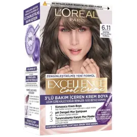 Loreal Paris Excellence Cool Creme - Krem Saç Boyası No: 6.11 Ekstra Küllü Koyu Kumral - Loreal Paris