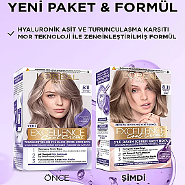 Loreal Paris Excellence Cool Creme - Krem Saç Boyası No: 8.11 Ekstra Küllü Sarı - 4