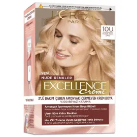 Loreal Paris Excellence Creme - Krem Saç Boyası No: 10 U Nude Açık Sarı - 1