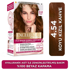 Loreal Paris Excellence Creme - Krem Saç Boyası No: 4.54 Koyu Kızıl Kahve - 2