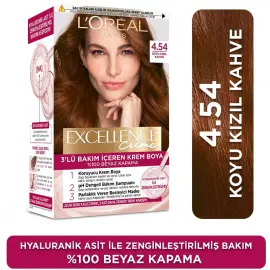 Loreal Paris Excellence Creme - Krem Saç Boyası No: 4.54 Koyu Kızıl Kahve - 2
