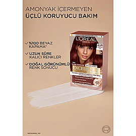 Loreal Paris Excellence Creme - Krem Saç Boyası No: 4UR Nude Koyu Kızıl - 3