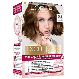 Loreal Paris Excellence Creme - Krem Saç Boyası No: 5.3 Koyu Karamel - Loreal Paris