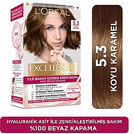 Loreal Paris Excellence Creme - Krem Saç Boyası No: 5.3 Koyu Karamel - 2
