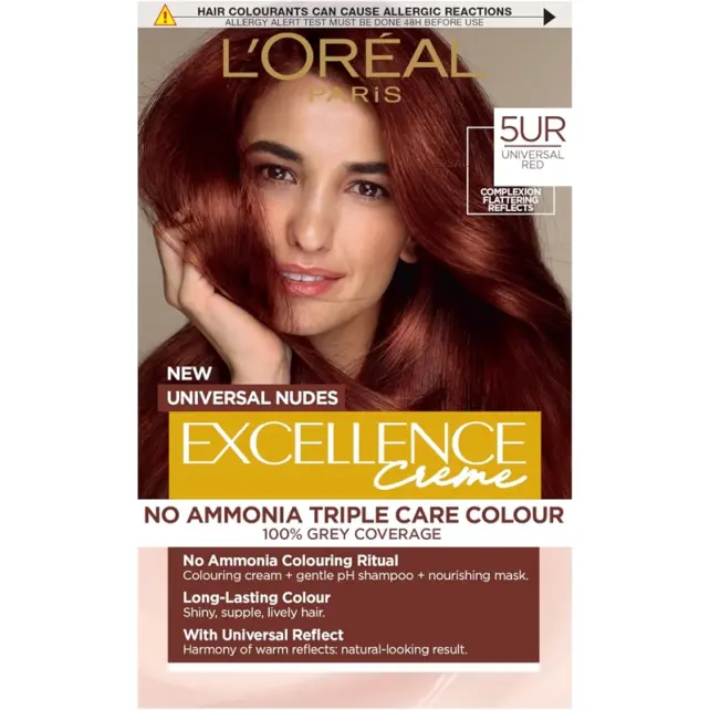 Loreal Paris Excellence Creme - Krem Saç Boyası No: 5UR Nude Kızıl - 1