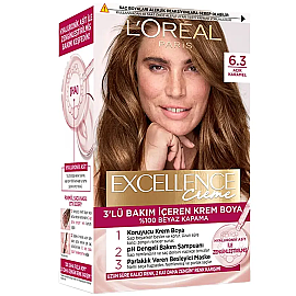 Loreal Paris Excellence Creme - Krem Saç Boyası No: 6.3 Açık Karamel - Loreal Paris
