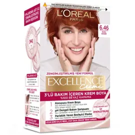 Loreal Paris Excellence Creme - Krem Saç Boyası No: 6.46 Kızıl Bakır - Loreal Paris