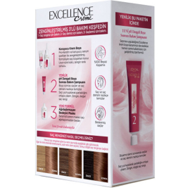 Loreal Paris Excellence Creme - Krem Saç Boyası No: 6.32 Altın Açık Kahve - 3