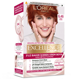 Loreal Paris Excellence Creme - Krem Saç Boyası No: 6.46 Kızıl Bakır - Loreal Paris