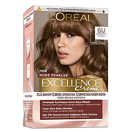 Loreal Paris Excellence Creme - Krem Saç Boyası No: 6U Nude Koyu Kumral - Loreal Paris