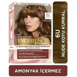 Loreal Paris Excellence Creme - Krem Saç Boyası No: 6U Nude Koyu Kumral - 2