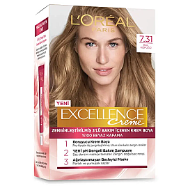 Loreal Paris Excellence Creme - Krem Saç Boyası No: 7.31 Bal Köpüğü - Loreal Paris