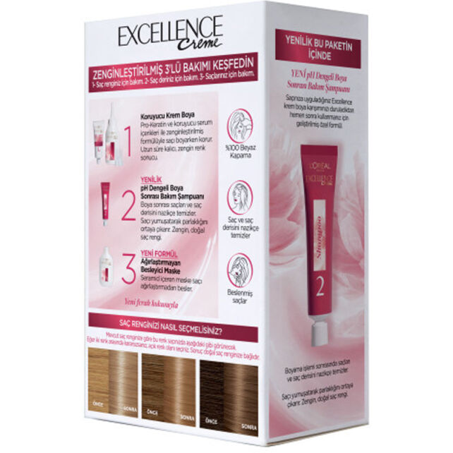 Loreal Paris Excellence Creme - Krem Saç Boyası No: 7.31 Bal Köpüğü - 3