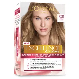 Loreal Paris Excellence Creme - Krem Saç Boyası No: 7.31 Bal Köpüğü - 1