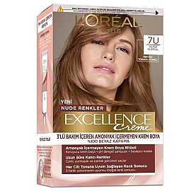 Loreal Paris Excellence Creme - Krem Saç Boyası No: 7U Nude Kumral - Loreal Paris