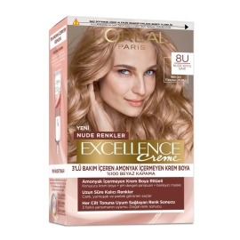 Loreal Paris Excellence Creme - Krem Saç Boyası No: 8U Nude Koyu Sarı - Loreal Paris