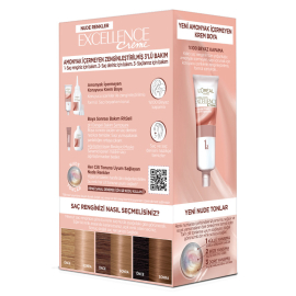 Loreal Paris Excellence Creme - Krem Saç Boyası No: 8U Nude Koyu Sarı - 3