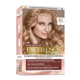 Loreal Paris Excellence Creme - Krem Saç Boyası No: 8U Nude Koyu Sarı - 1