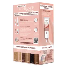 Loreal Paris Excellence Creme - Krem Saç Boyası No: 8U Nude Koyu Sarı - 3