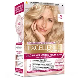 Loreal Paris Excellence Creme - Krem Saç Boyası No: 9 Sarı - 1