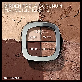 Loreal Paris Eye & Cheek Quad - Dörlü Far ve Allık Paleti No: 03 Autumn Nude - 4