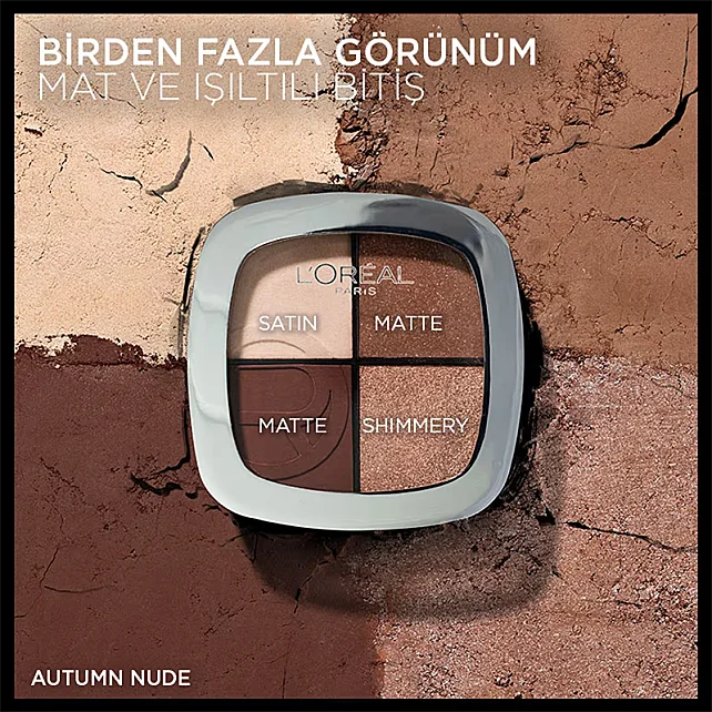 Loreal Paris Eye & Cheek Quad - Dörlü Far ve Allık Paleti No: 03 Autumn Nude - 4