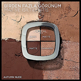 Loreal Paris Eye & Cheek Quad - Dörtlü Far ve Allık Paleti No: 03 Autumn Nude - 4