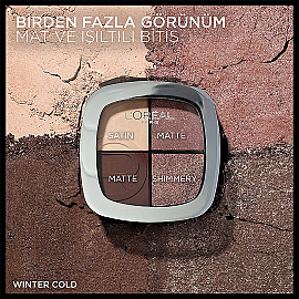 Loreal Paris Eye & Cheek Quad - Dörtlü Far ve Allık Paleti No: 04 Winter Cold - 5
