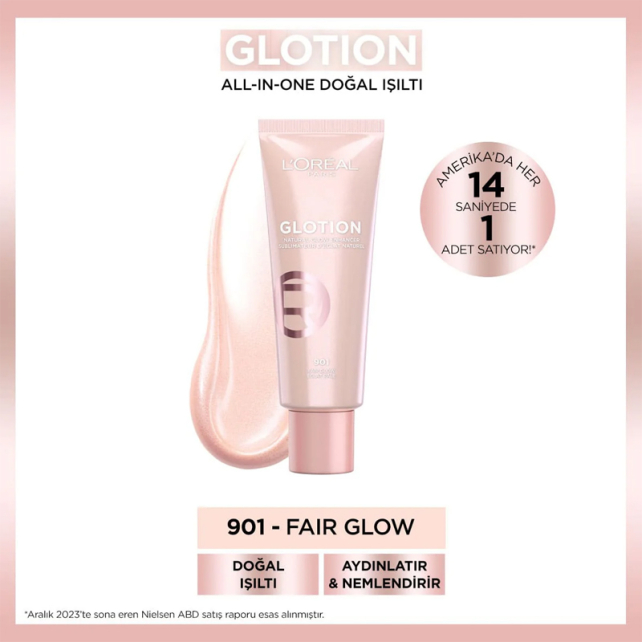 Loreal Paris Glotion Natural Glow - Aydınlatıcı No: 901 Fair Glow 40ml - 3