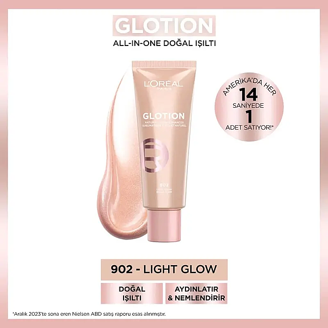 Loreal Paris Glotion Natural Glow - Aydınlatıcı No: 902 Light Glow 40ml - 3