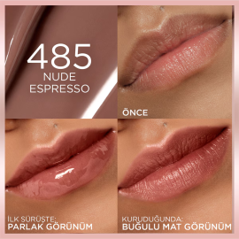 Loreal Paris Hyaluron Tint Lip Stain Serum Ruj No: 485 Nude Espresso - 4
