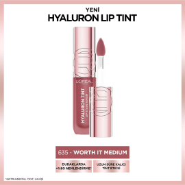 Loreal Paris Hyaluron Tint Lip Stain Serum Ruj No: 635 Worth It Medium - 3