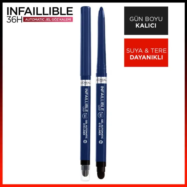 Loreal Paris Infaillable Automatic Gel - Jel Eyeliner - Blue Jersey - 2