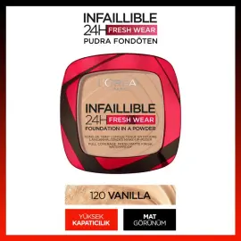 Loreal Paris Infaillible 24H Fresh Wear Fondation İn A Powder Powder - Fondöten No: 120 9gr - 2