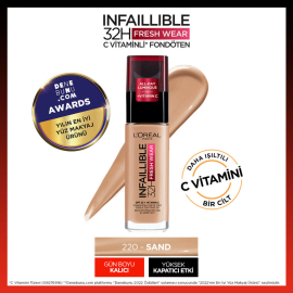 Loreal Paris Infaillible 24H Fresh Wear Foundation - Kapatıcı Fondöten No: 220 - 2