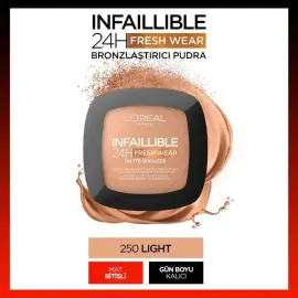Loreal Paris Infaillible 24H Fresh Wear Matte Bronzer - Mat Pudra No: 250 - 2