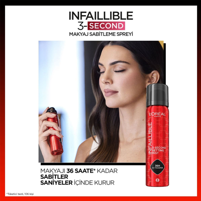 Infaillible 3 second setting mist. Infaillible 3 second setting mist