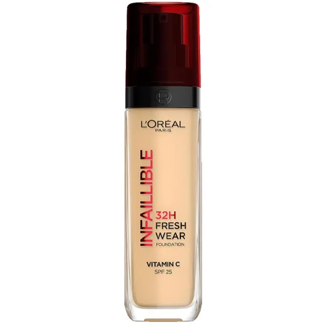 Loreal Paris Infaillible 32H Fresh Wear - Kapatıcı Fondöten No-130 True Beige - 1