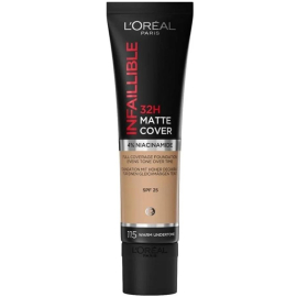 Loreal Paris Infaillible 32H Matte Cover Foundation - Mat Fondöten No: 115 Golden Beige - Loreal Paris